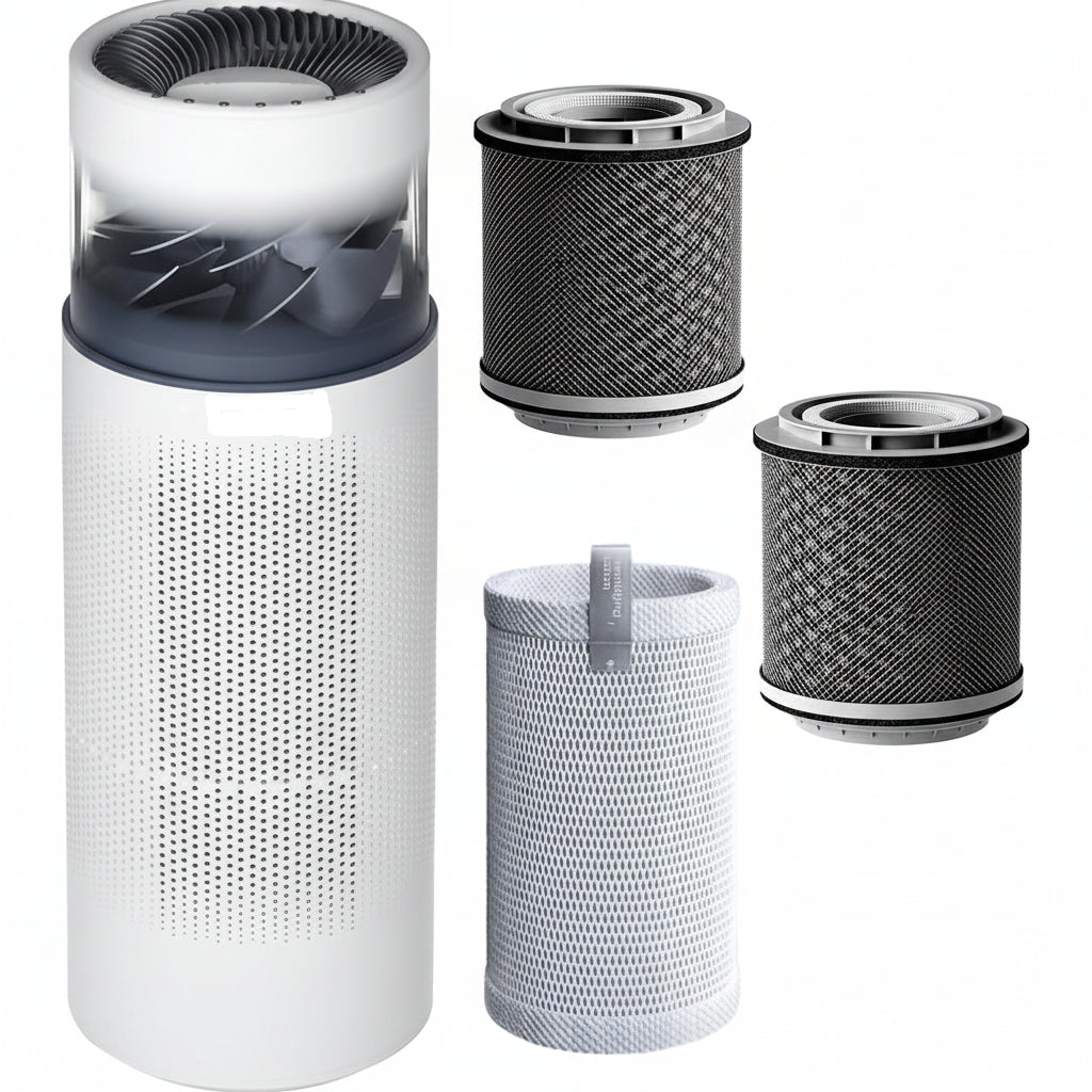 Air Purifier and Humidifier in One with Rplacement 2 Pack HEPA Filters and Humidifier Filters