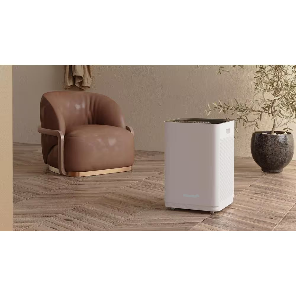 1937 Sq. Ft. Dual HEPA Filter Air Purifier, in White