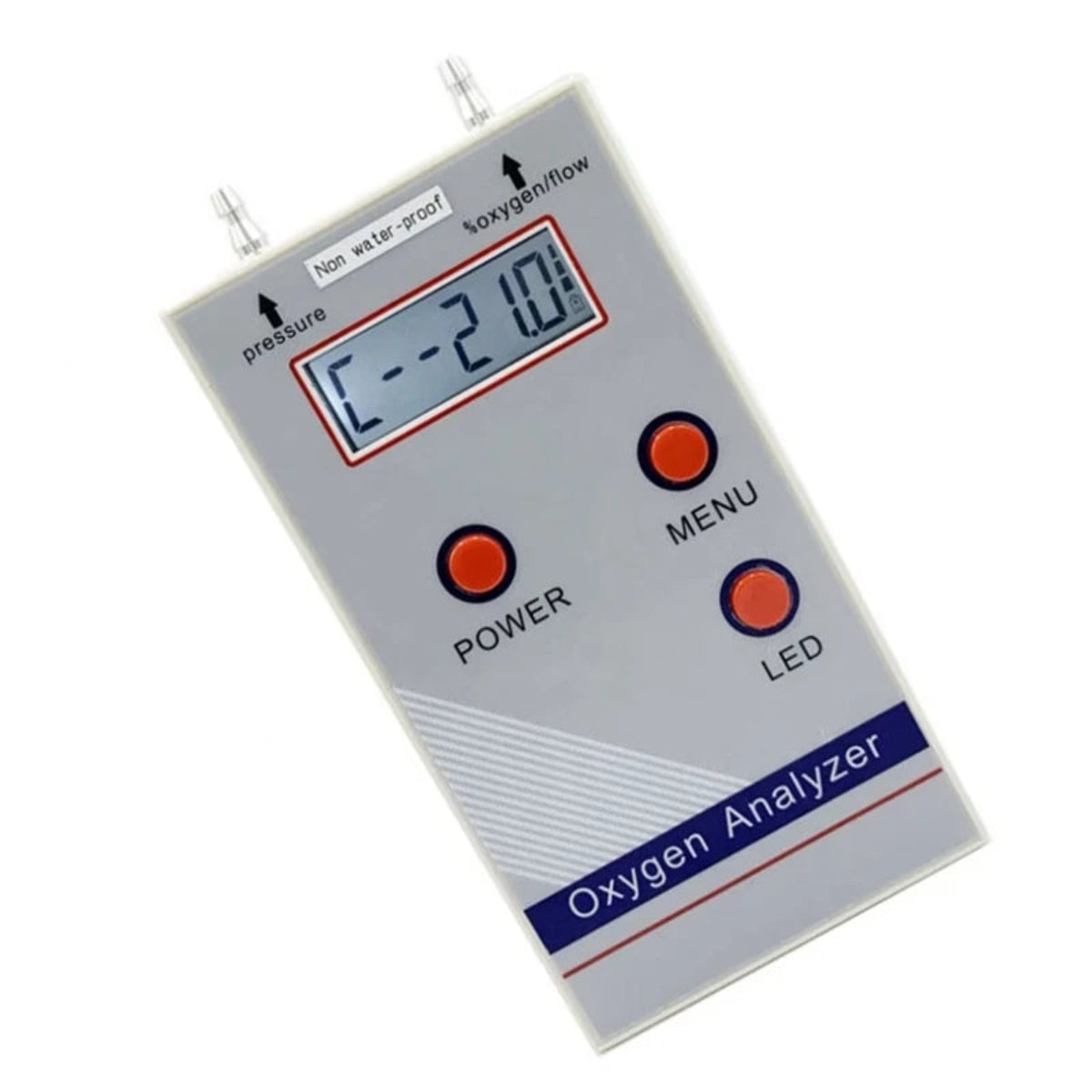 Oxygen Analyzer Professional Portable O2 Oxygen Concentration Meter Detector 21％-95.6％ O2 Meter Gas Detector EU Plug Easy to Use
