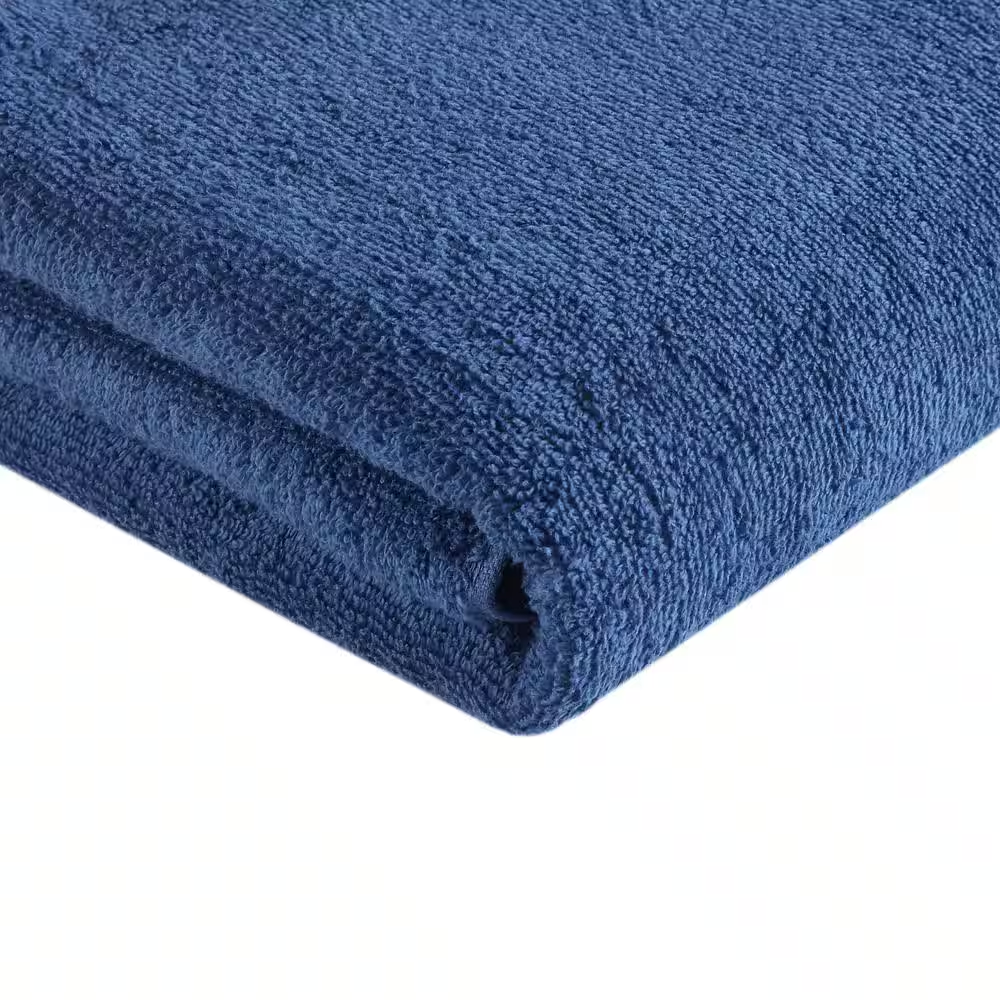 Big Bundle 12-Piece Indigo 100% Cotton Bath Towel Set