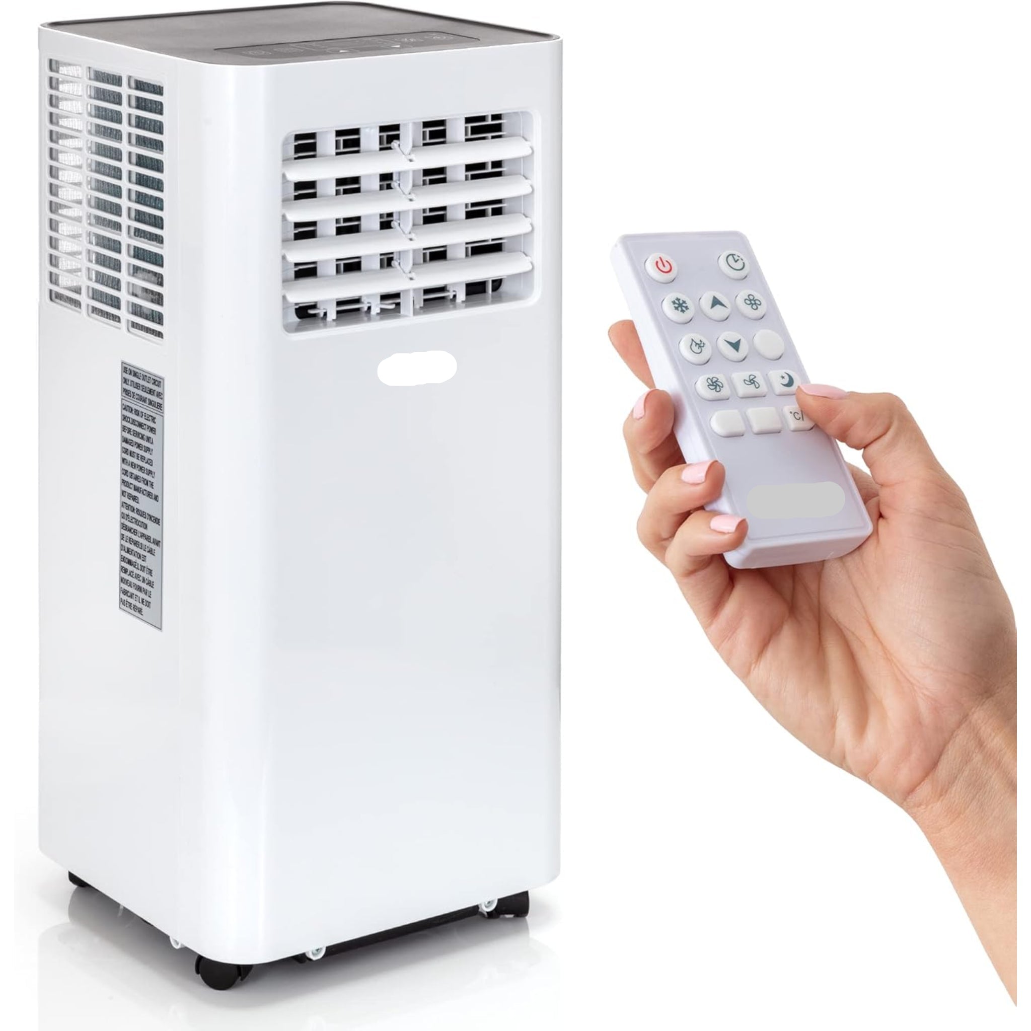 Compact Freestanding Portable Air Conditioner & SLPAC8 SLPAC 3-In-1 Portable Air Conditioner with Built-In Dehumidifier Function