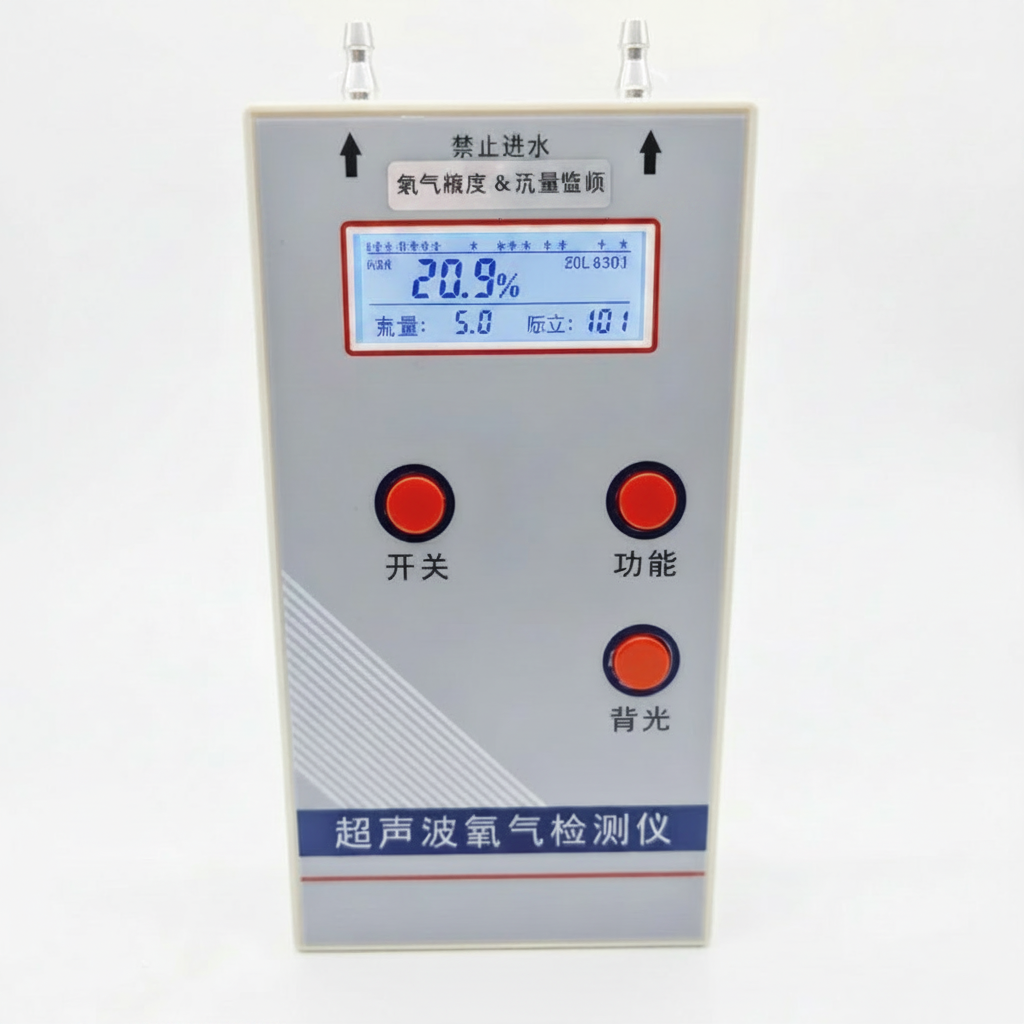 Oxygen Analyzer Professional Portable O2 Oxygen Concentration Meter Detector Flow Pressure Detection Meter Gas Detector